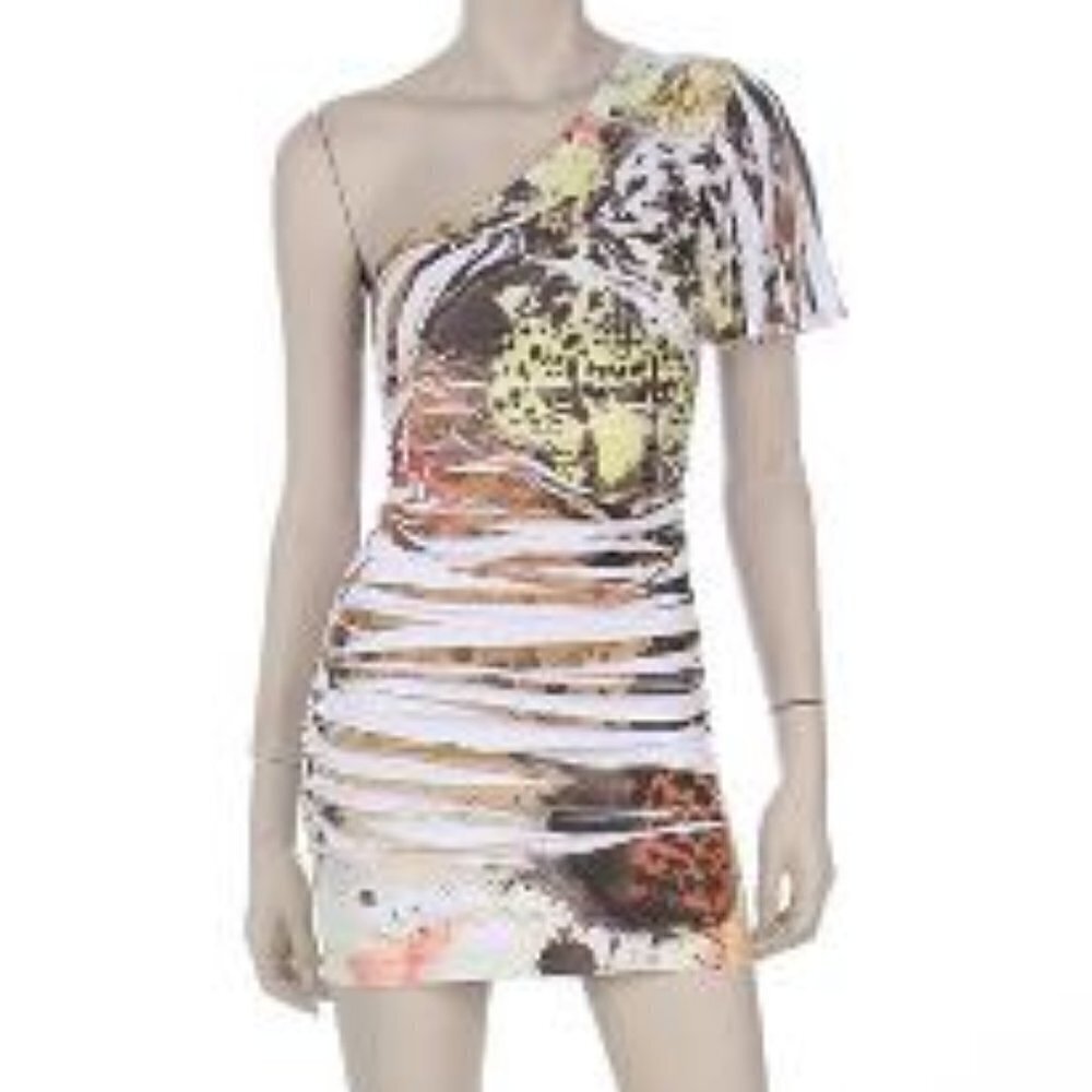 Sublime Print One Shoulder Tunic Top/Mini Dress - Picture 2 of 6